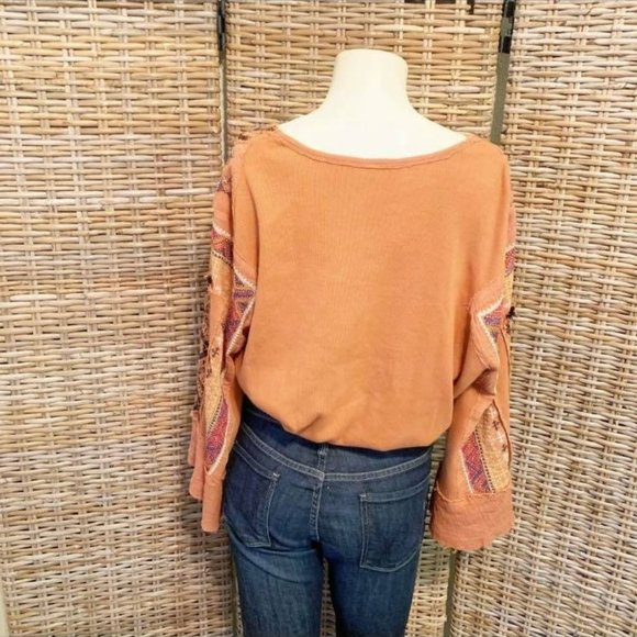Free People Cross Country Sienna Bell Sleeve Top Small - Picture 9 of 12